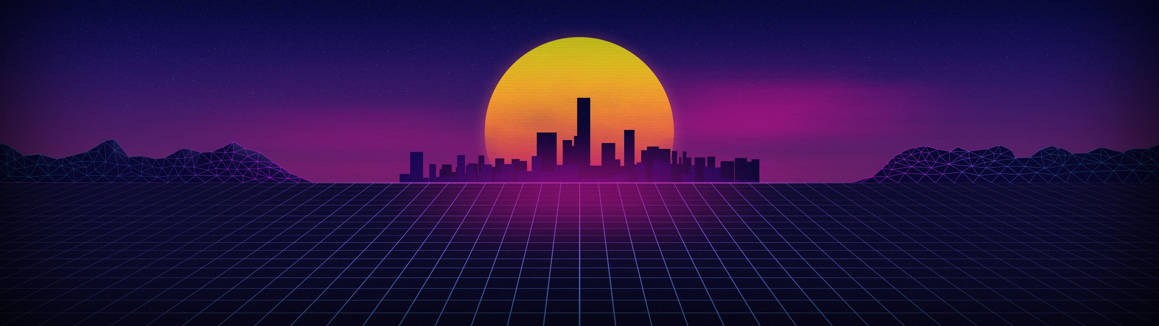 Retro Dual Monitor Wallpapers Wallpapers