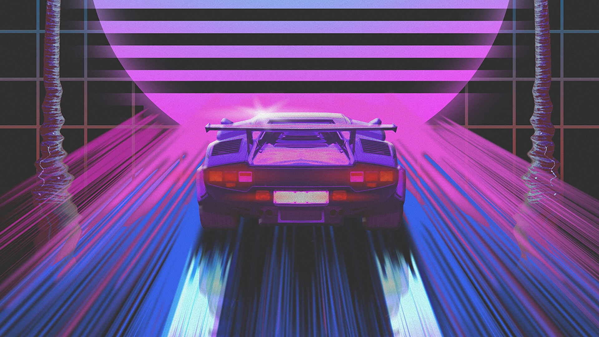 Retro Neon 80S Wallpapers