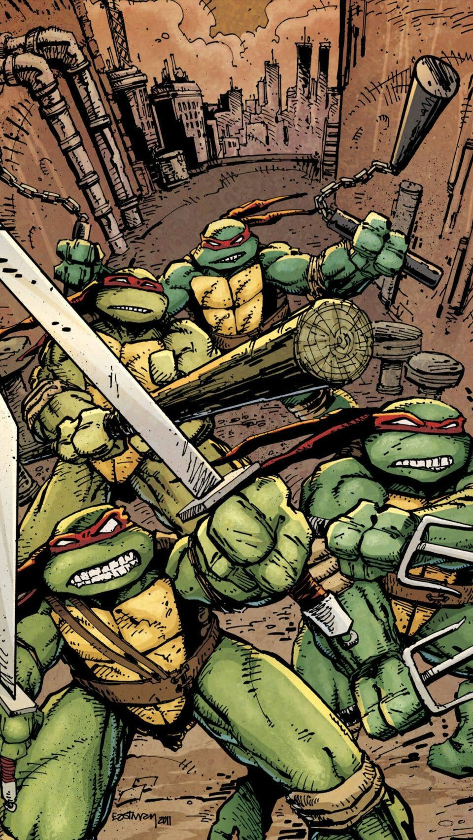 Retro Ninja Turtles Wallpaper Wallpapers