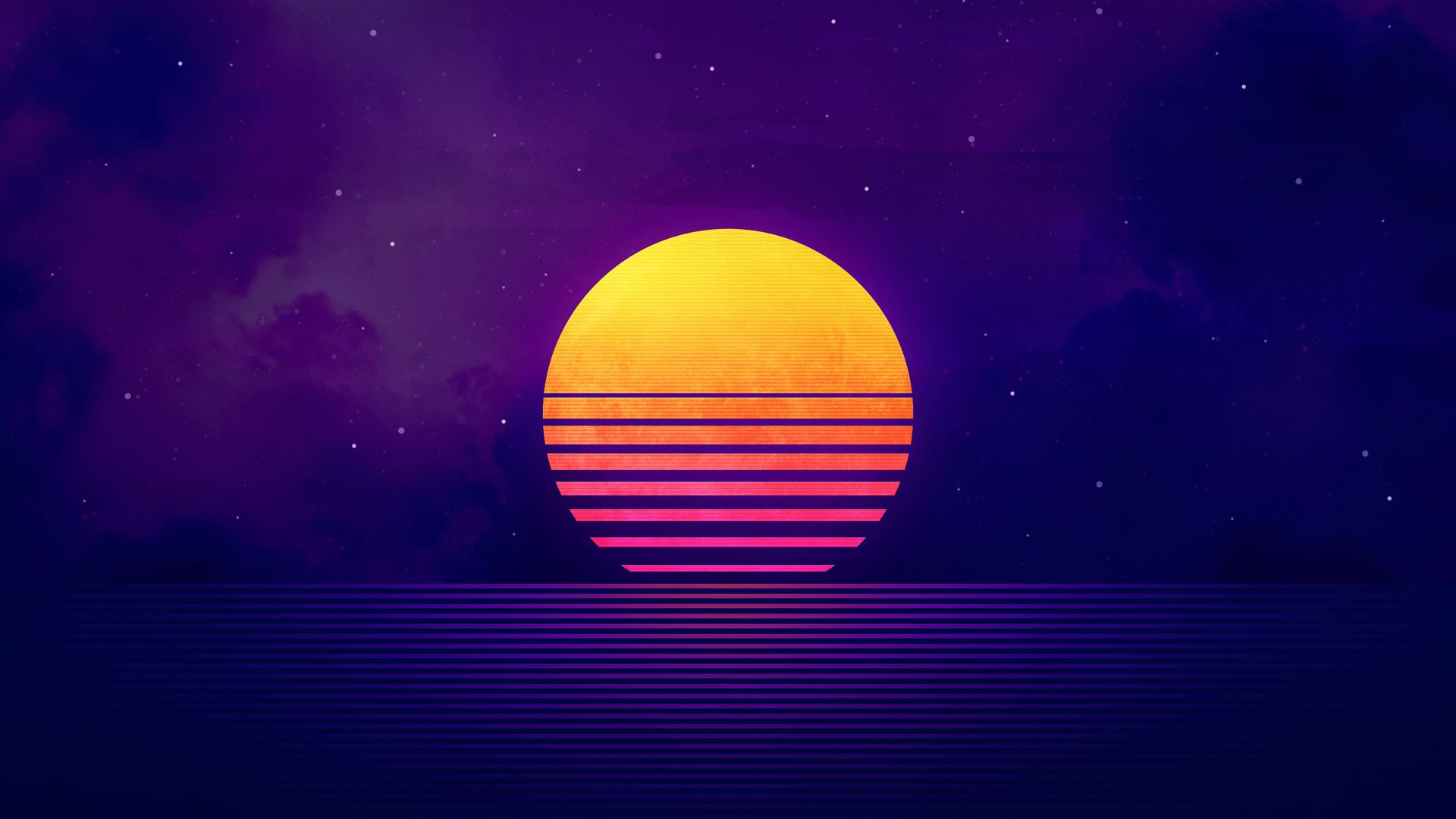 Retro Sunset 4K Wallpapers Wallpapers