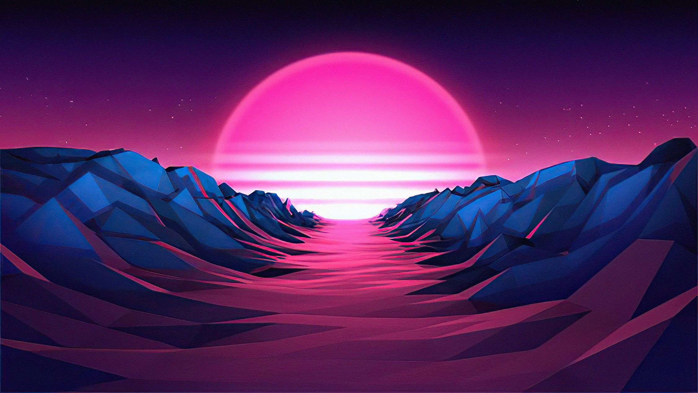 Retro Sunset 4K Wallpapers Wallpapers