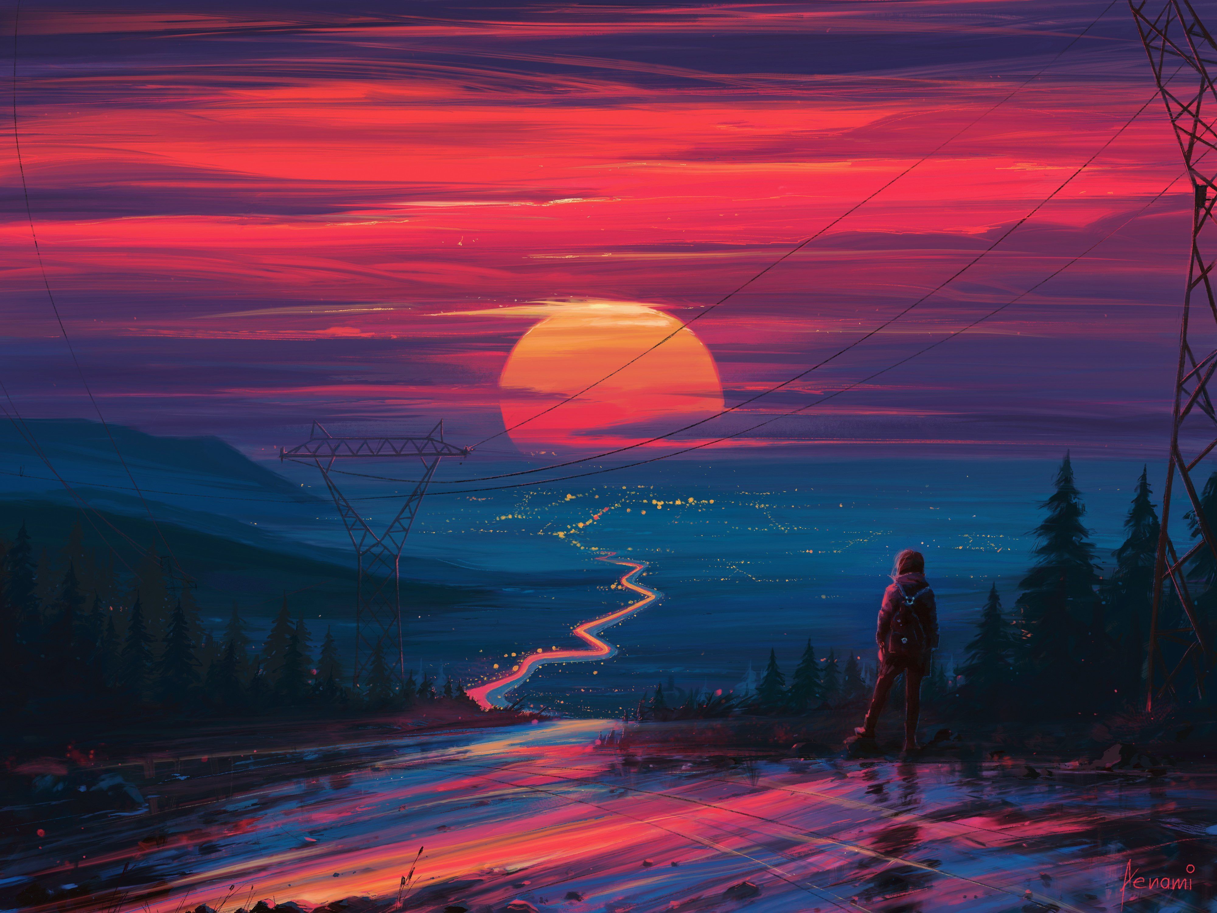 Retro Sunset Wallpapers Wallpapers