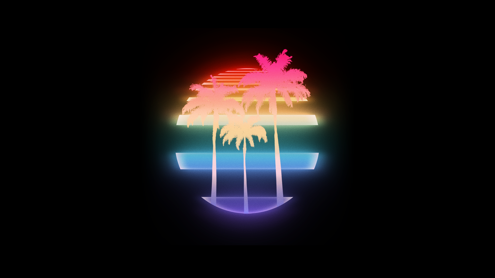 Retrowave Palm Trees Wallpapers Wallpapers