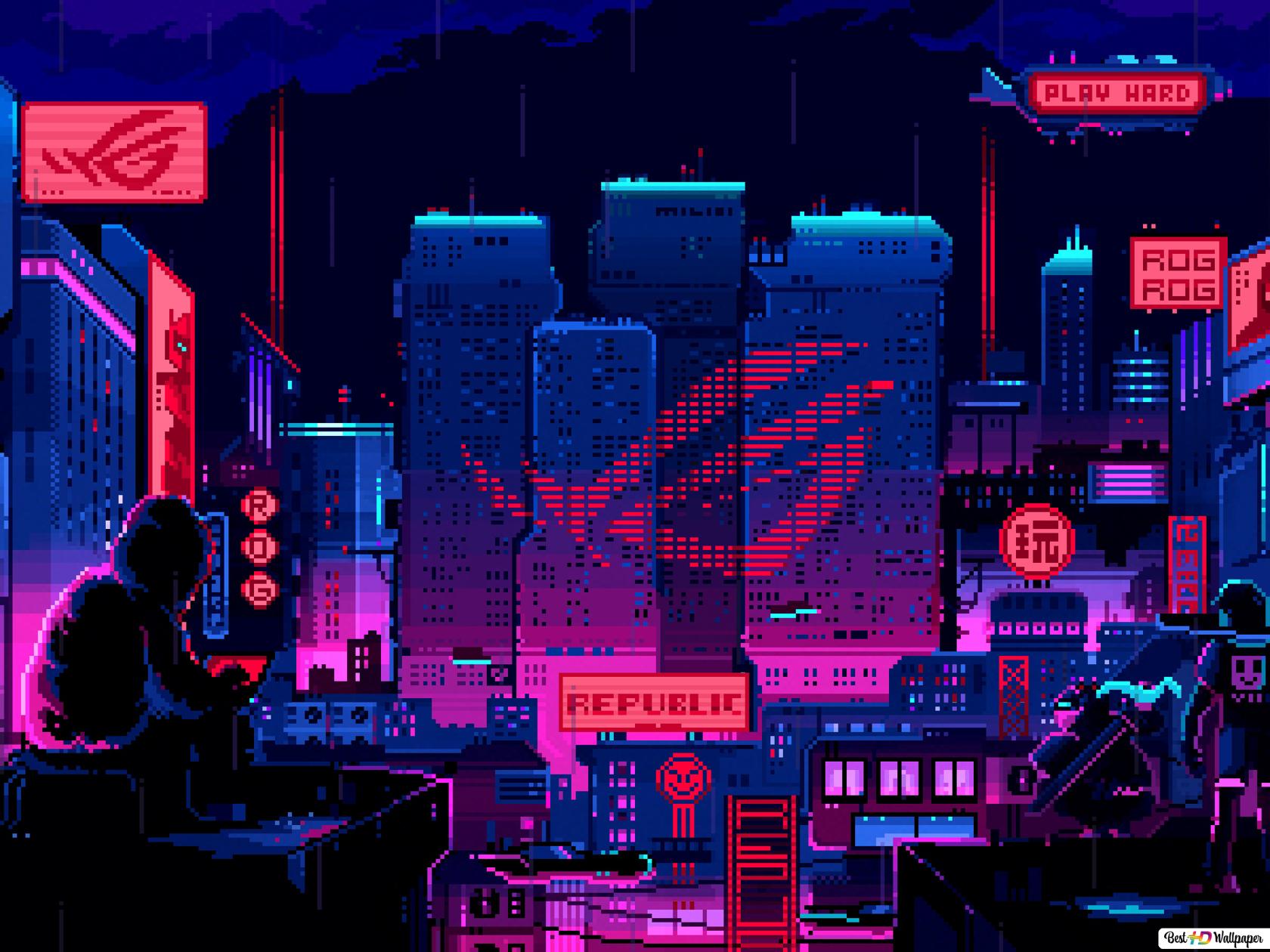 8 Bit Anime Wallpapers