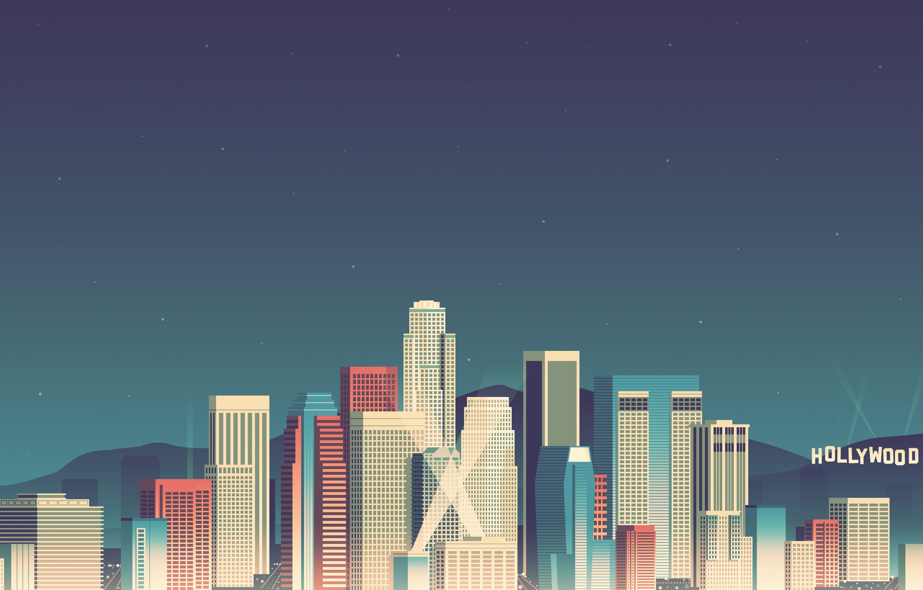 8 Bit City Wallpapers