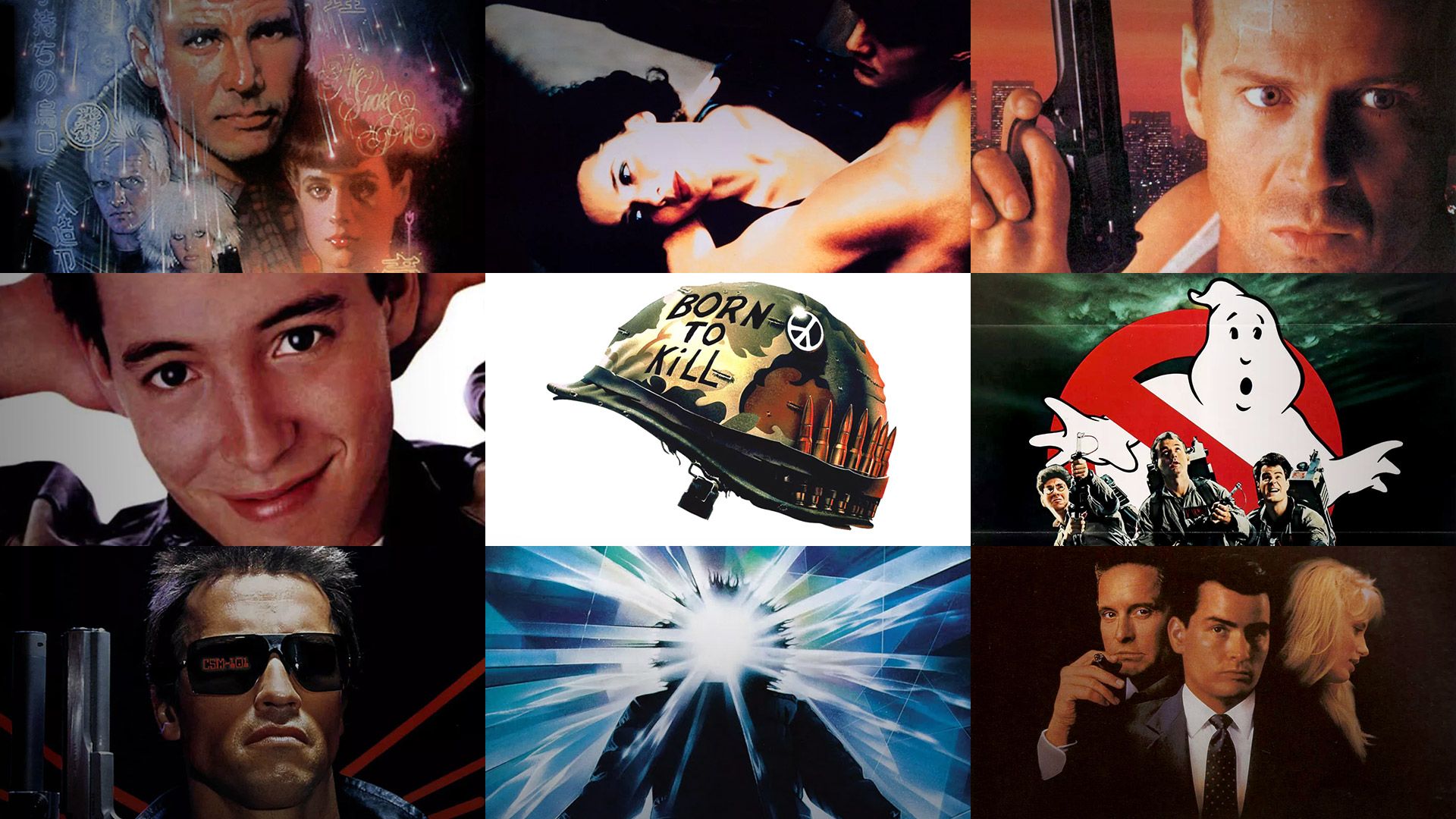 80S Movie Collage Wallpapers Wallpapers