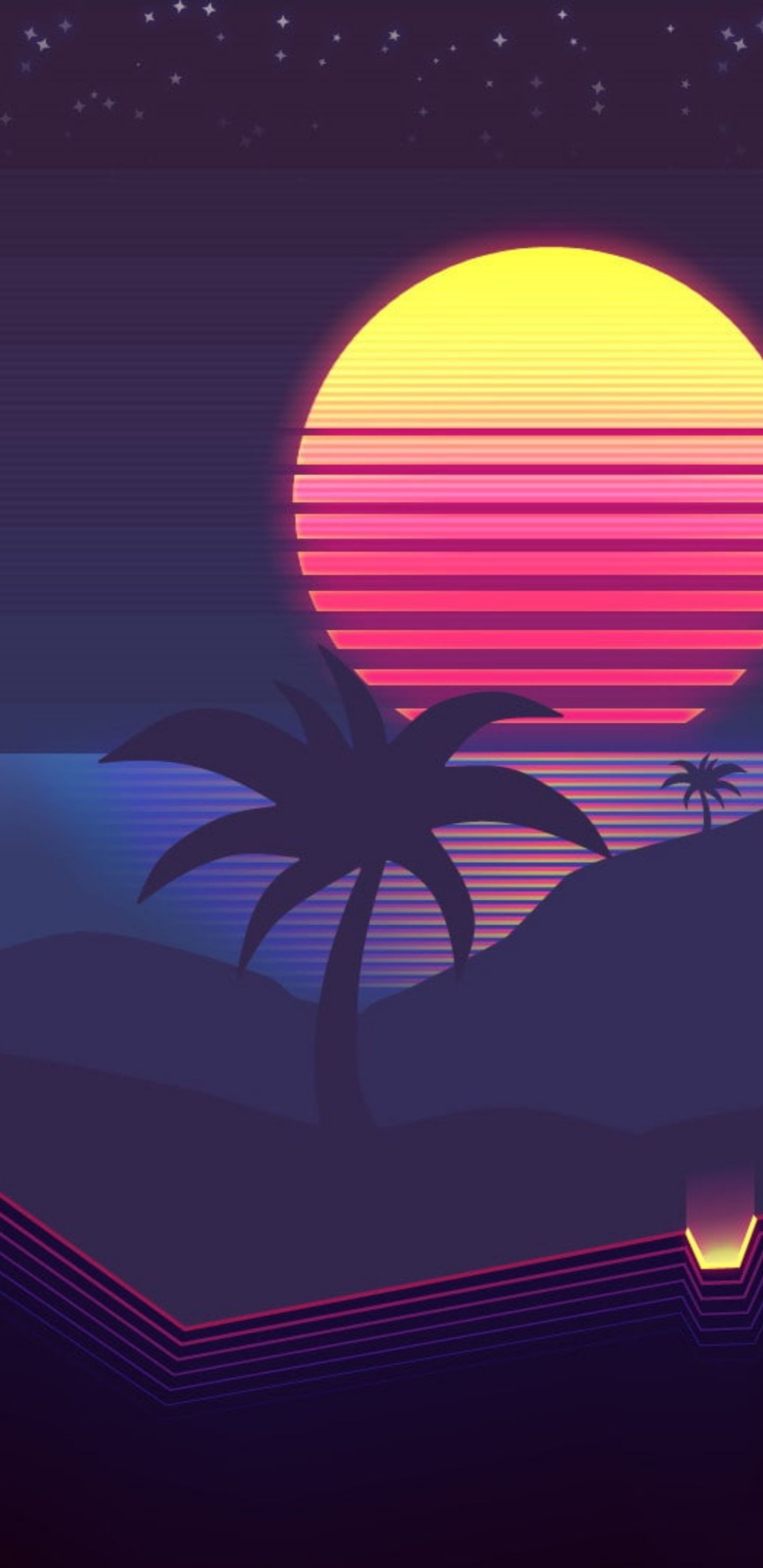 80S Synthwave Retro Iphone Wallpapers Wallpapers