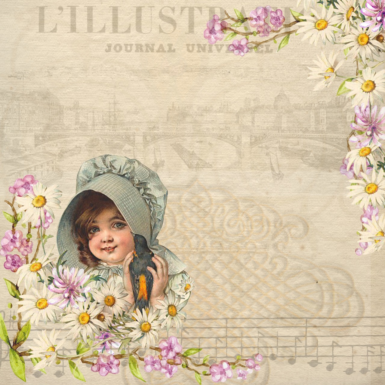 Vintage Girly Background