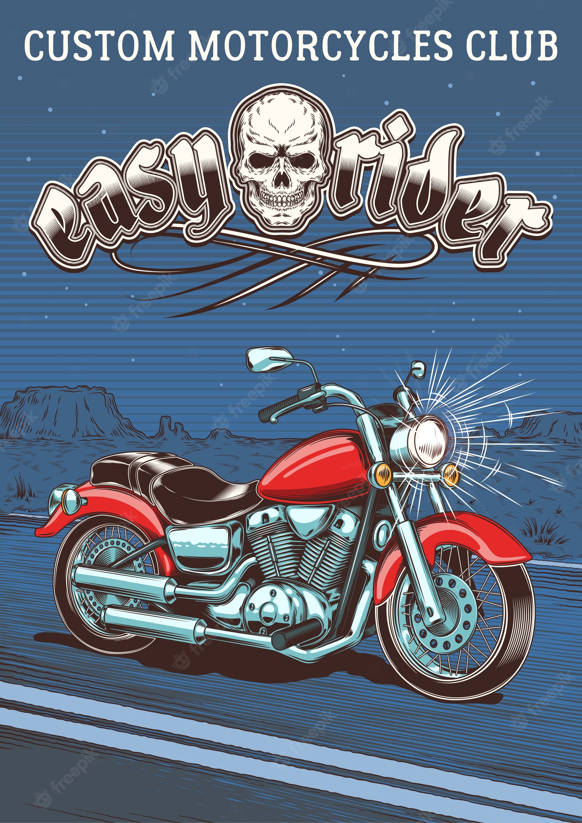 Vintage Motorcycle Background