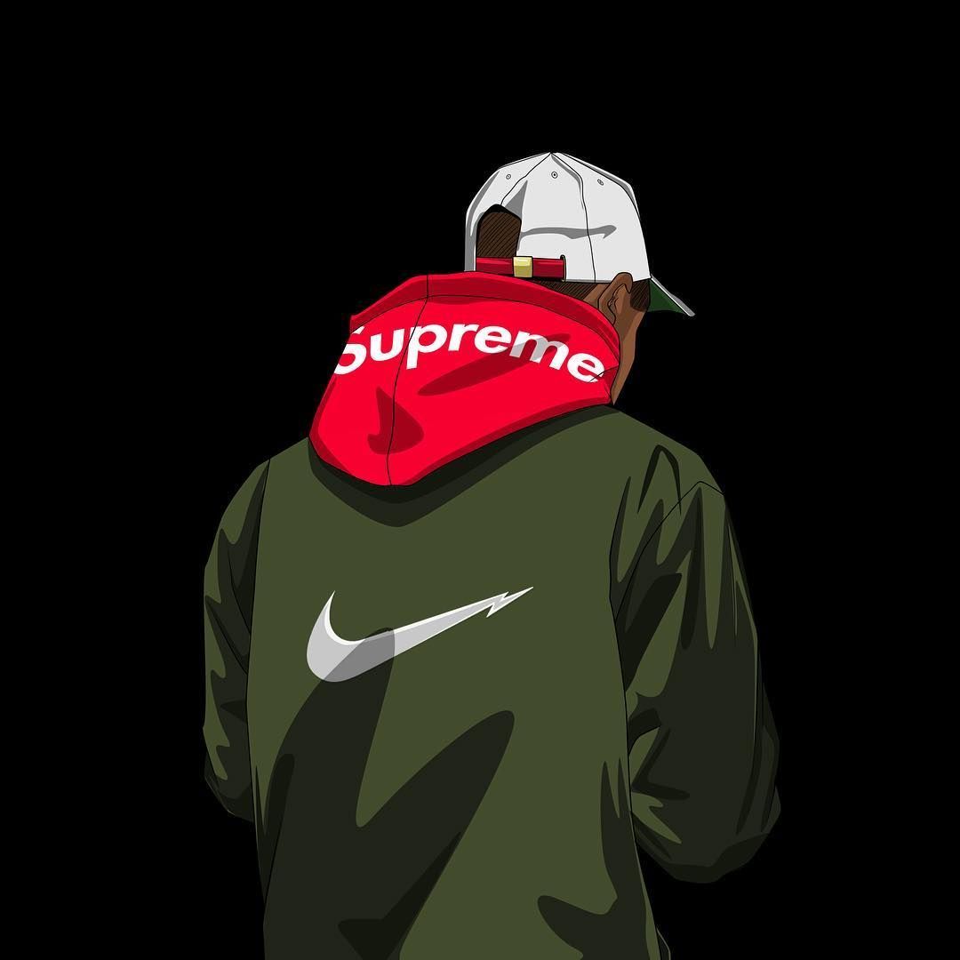 1080X1080 Supreme Cartoon Wallpapers