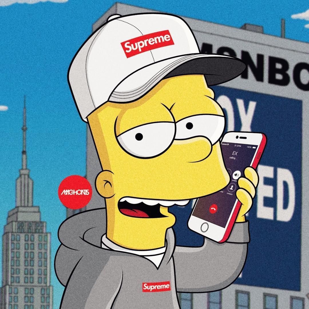 1080X1080 Supreme Cartoon Wallpapers