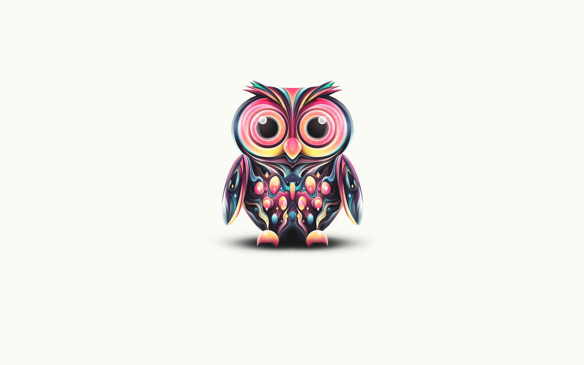 1200 X 900 Colorful Owl Wallpapers