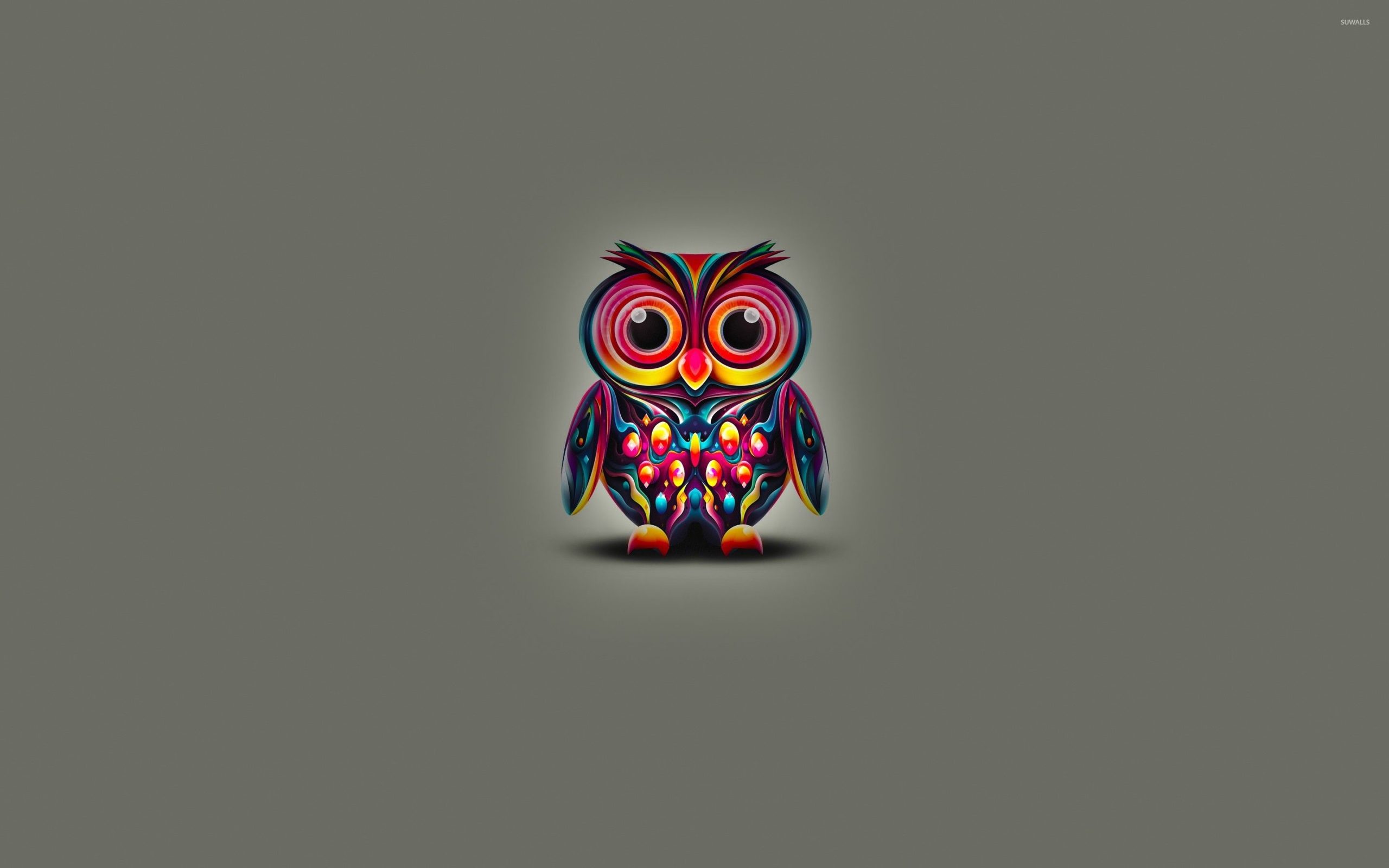 1200 X 900 Colorful Owl Wallpapers