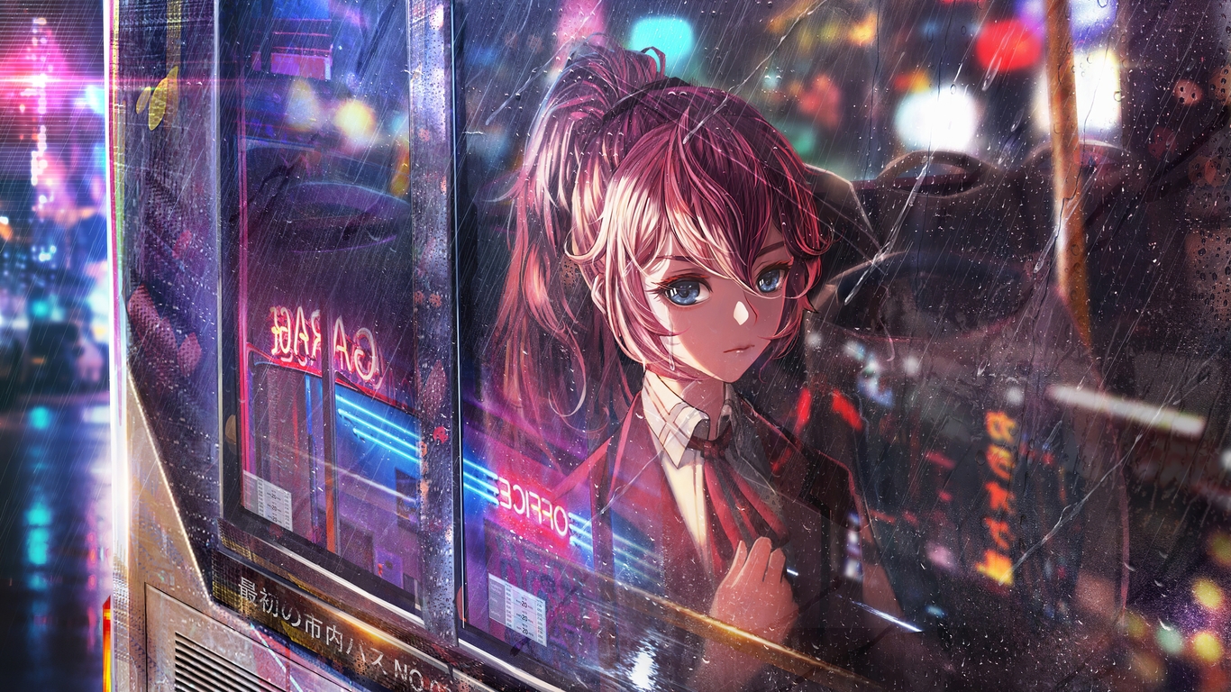 1366 X 768 Anime Girl Wallpapers