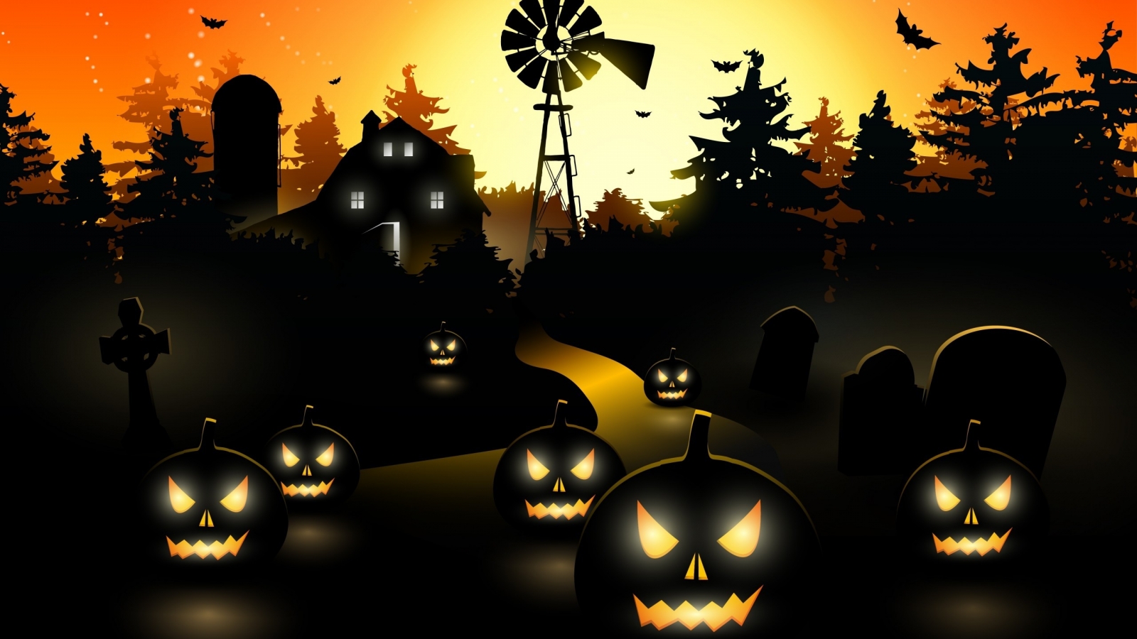 1600 X 900 Halloween Wallpapers