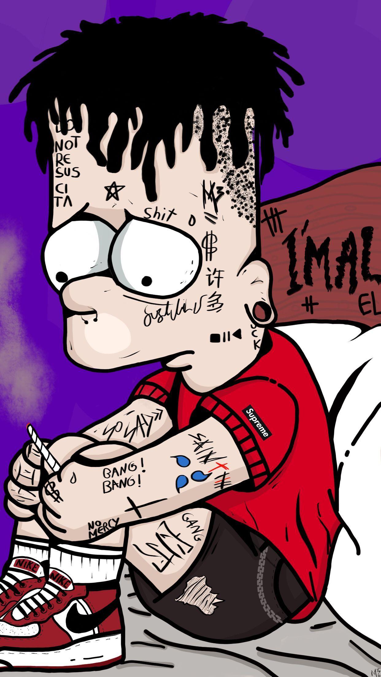 160X220 Bart Simpson Supreme Wallpapers