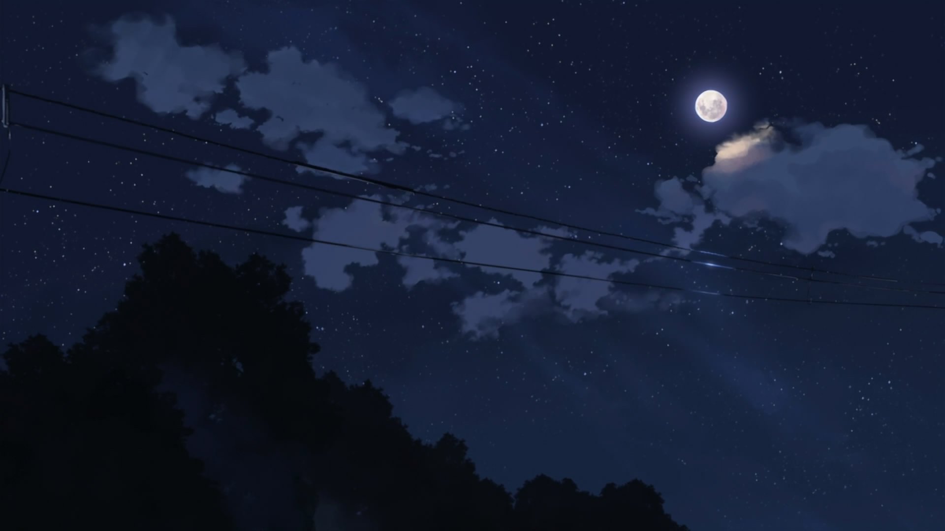 1920X1080 Anime Night Sky Wallpapers