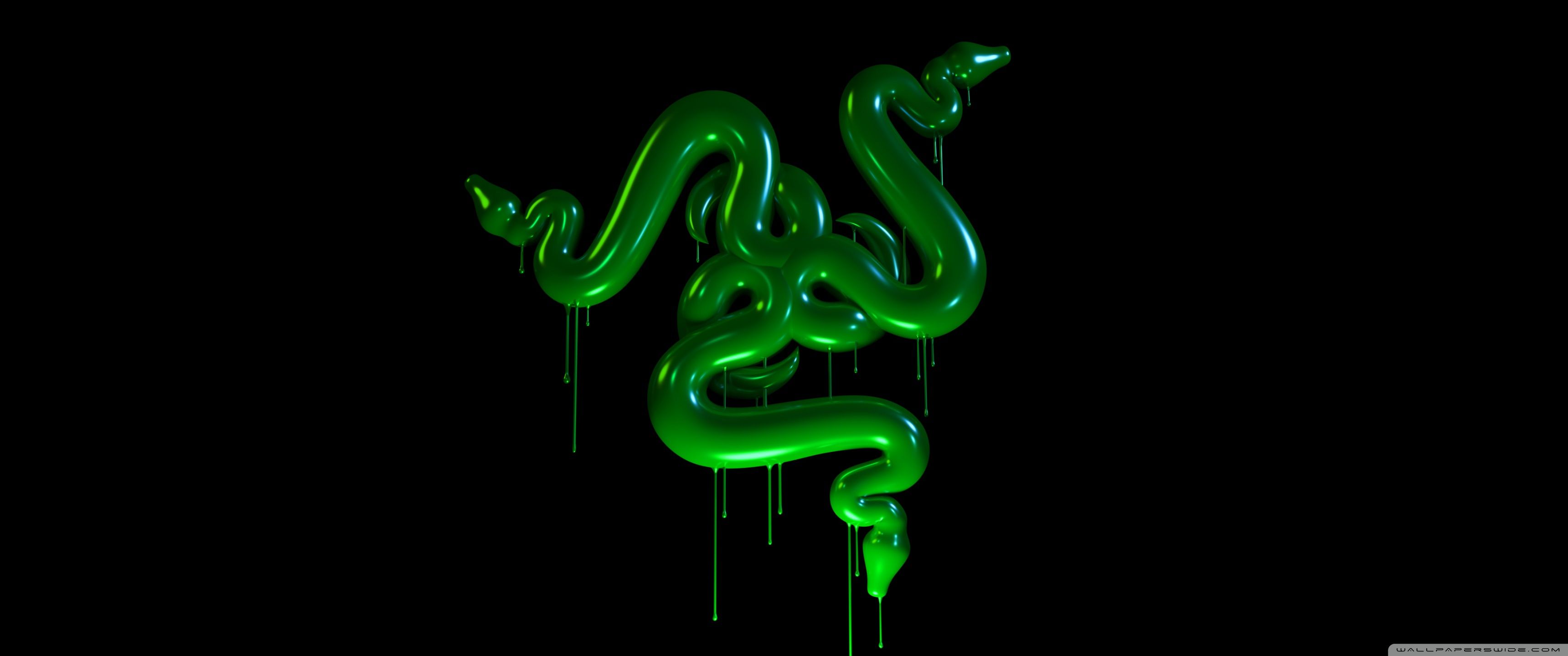 3440X1440 Razer Green Wallpapers