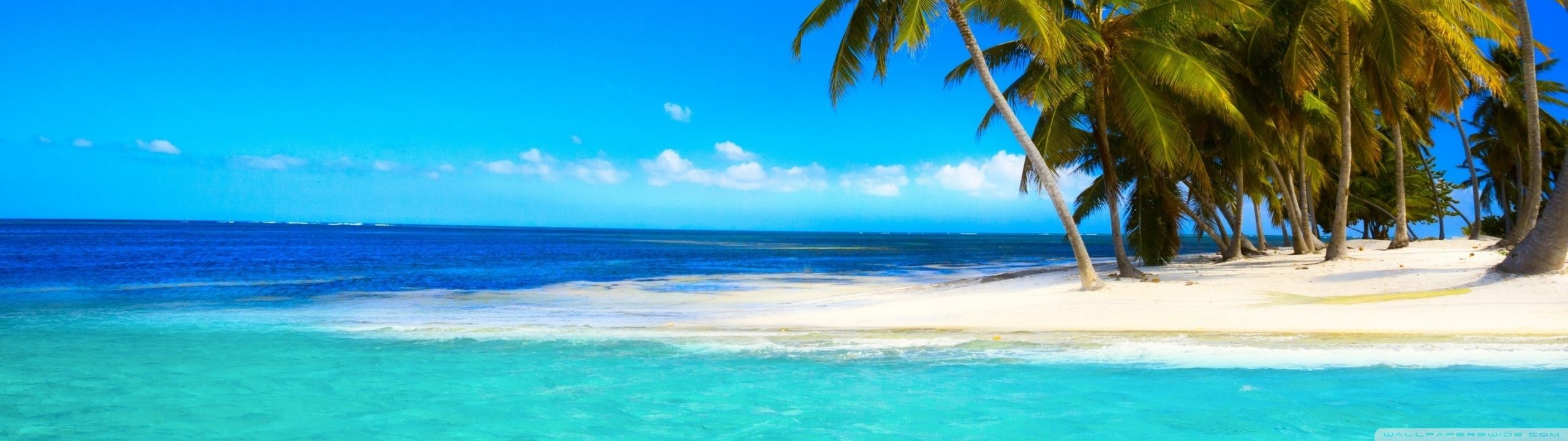 3840X1080 Hd Dual Monitor Beach Wallpapers