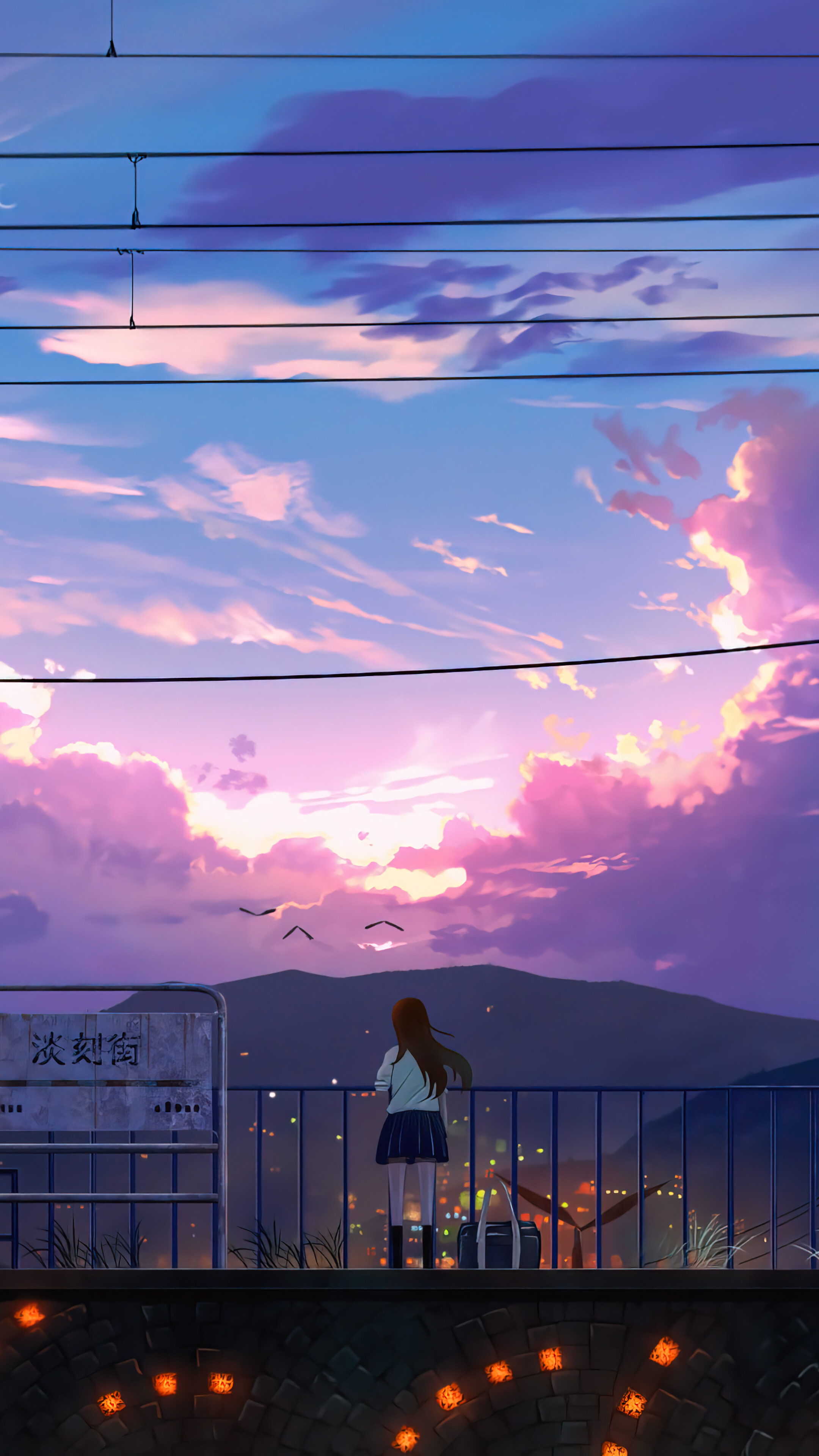 4K Anime Sunset Wallpapers