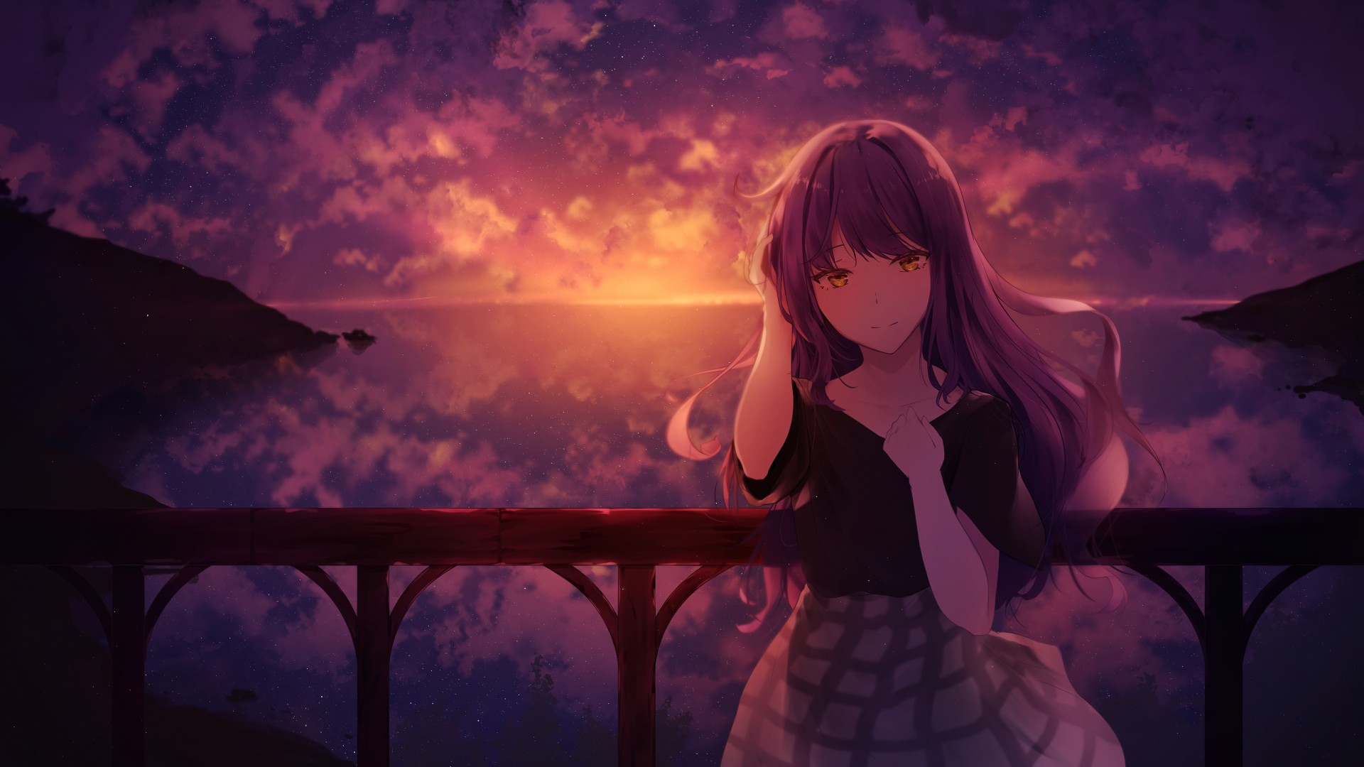 4K Anime Sunset Wallpapers