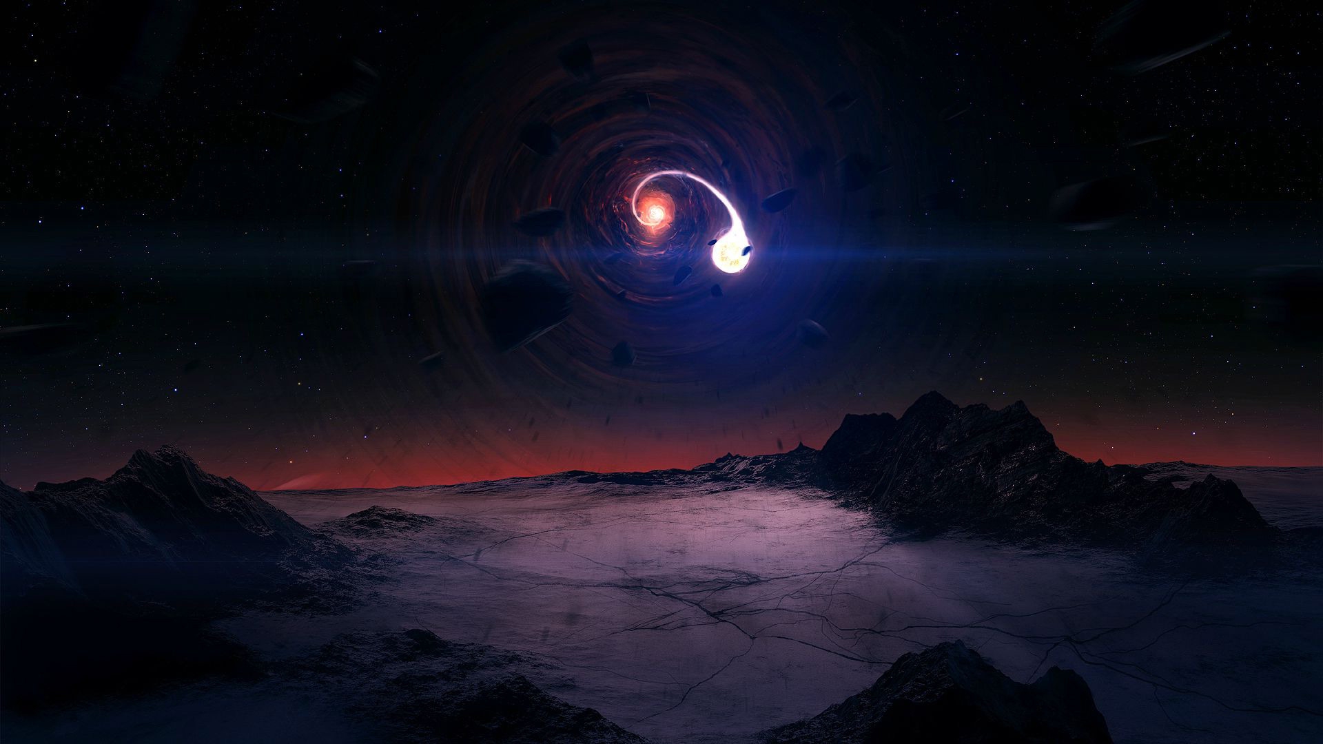 4K Computer Black Hole Wallpapers