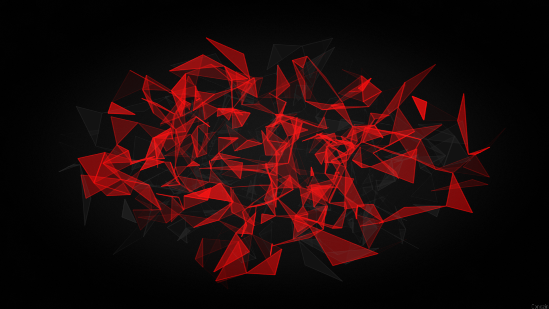 4K Red Polygon Wallpapers