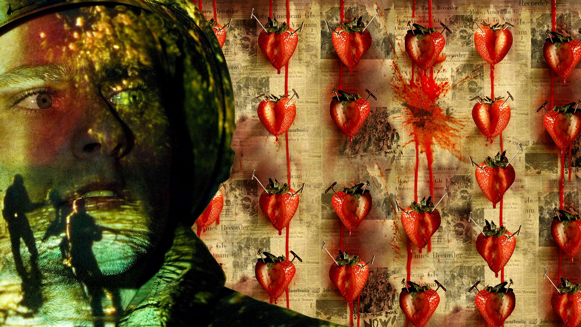 Across The Universe Strawberry Painting Wallpapers
