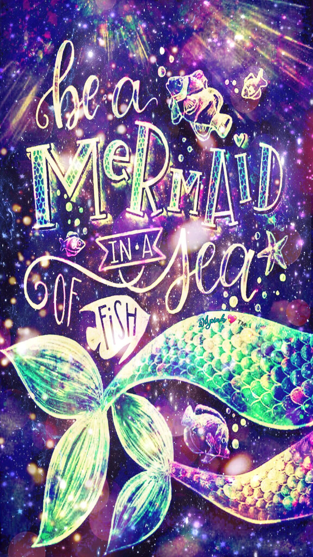 Adorable Mermaid Quotes Wallpapers