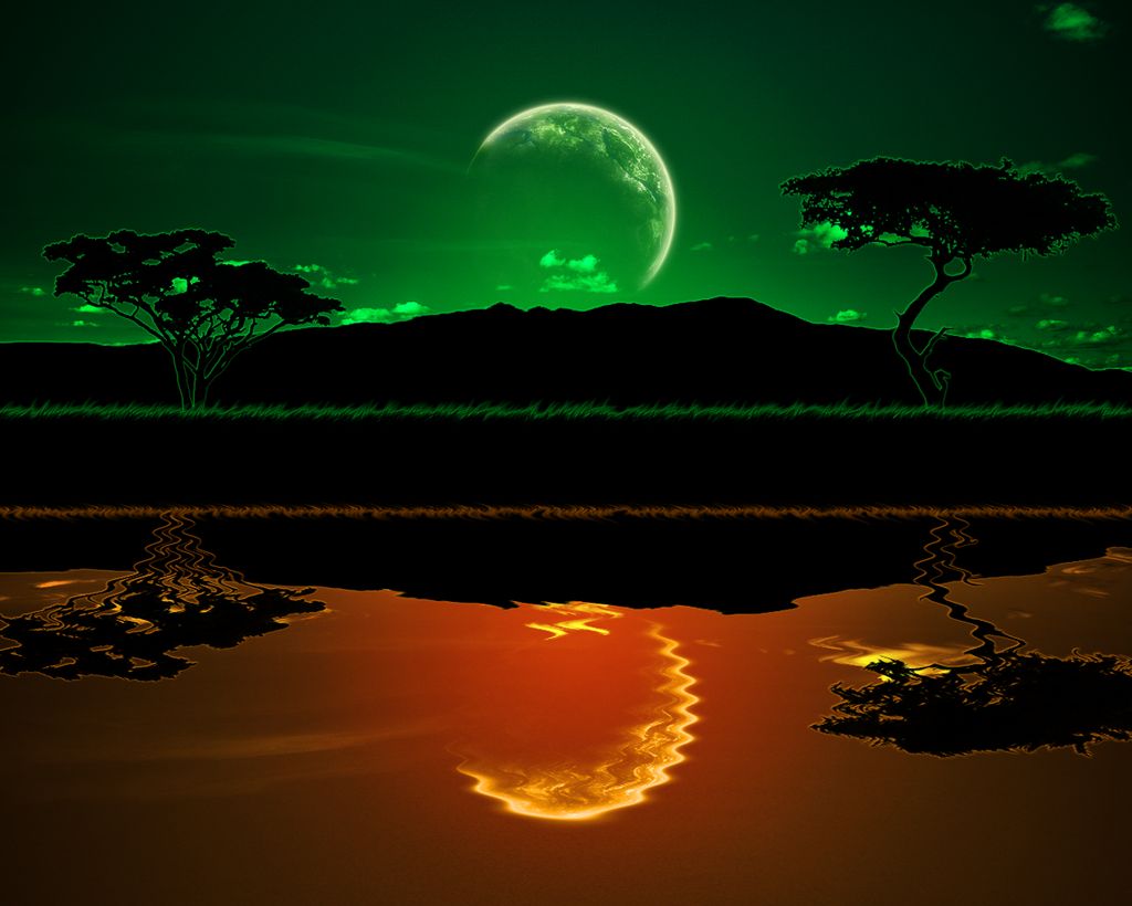 African Sunset Wallpapers