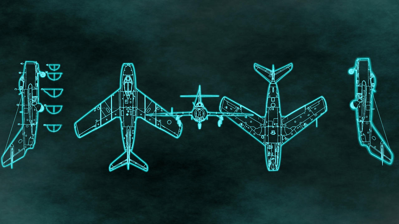 Airplane Blueprint Wallpapers