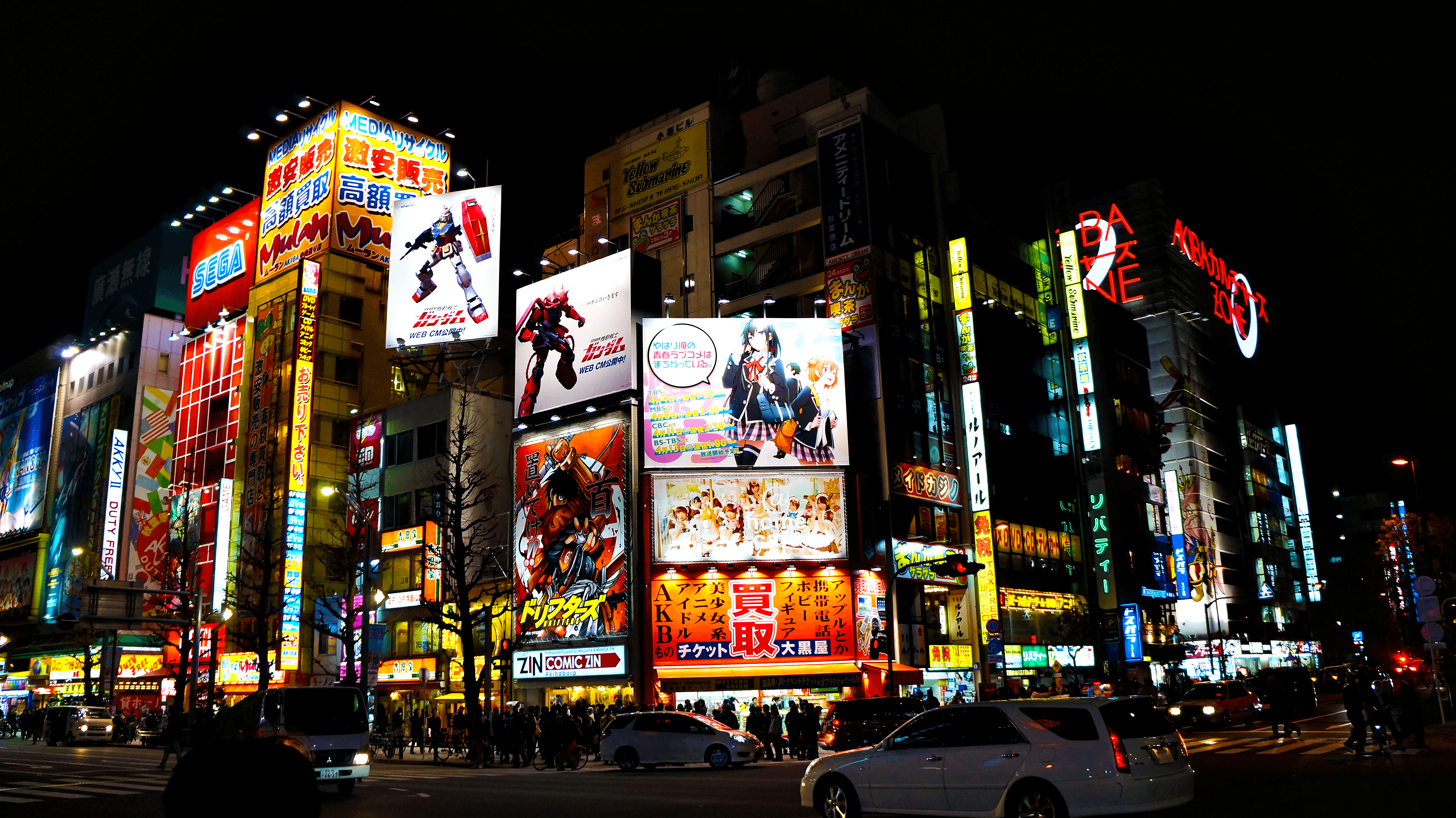 Akihabara At Night Wallpapers