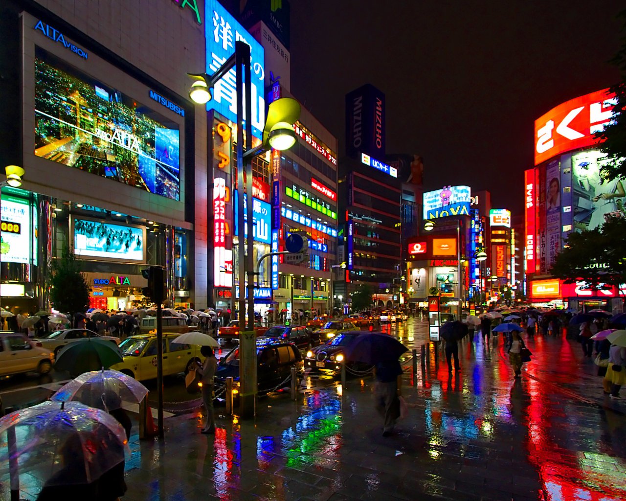 Akihabara At Night Wallpapers