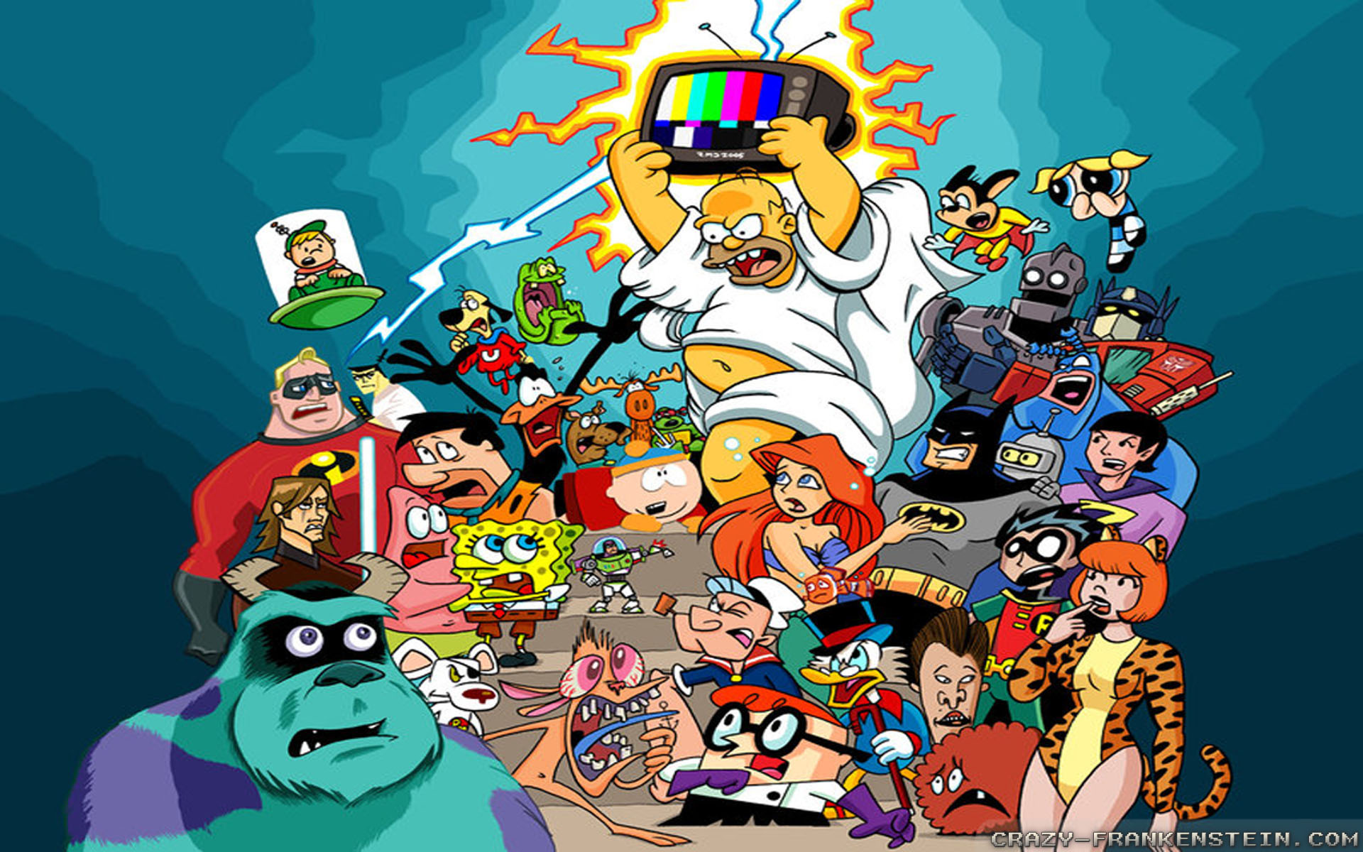 All Cartoon Characters In One Picture Wallpapers