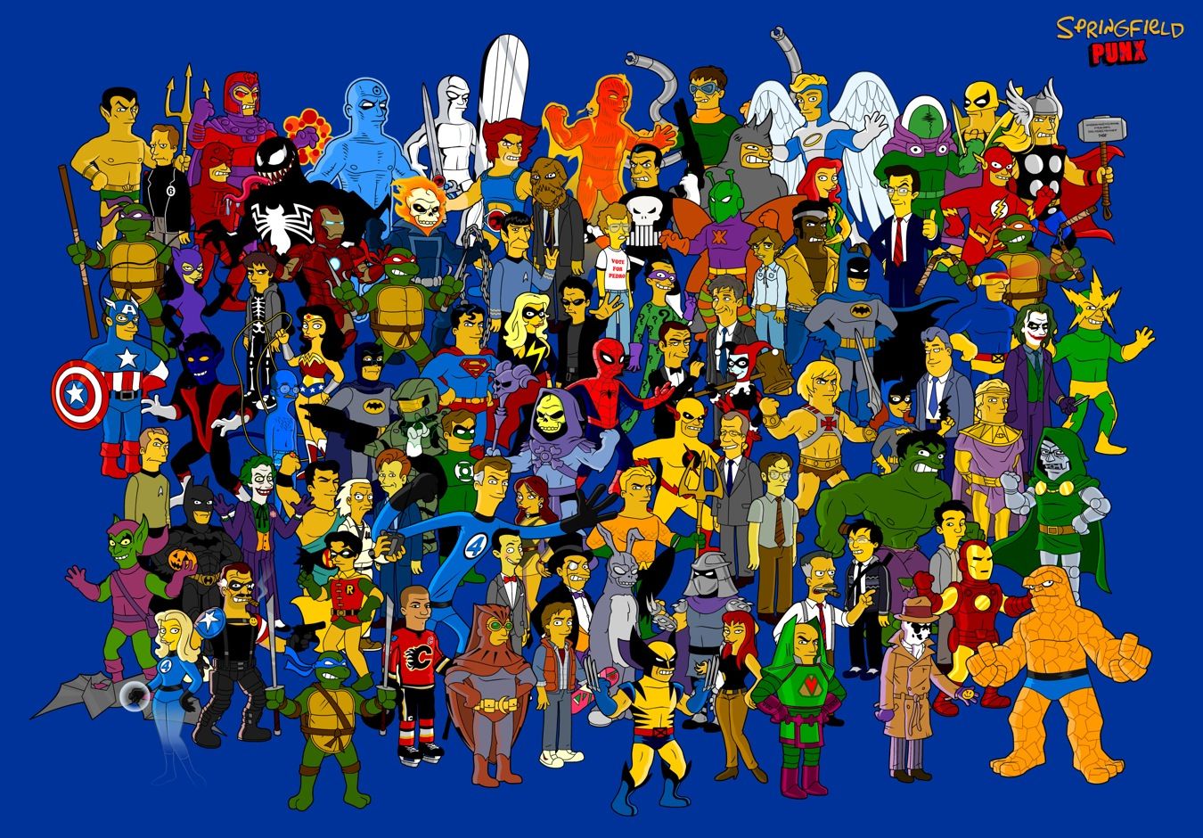 All Cartoon Characters In One Picture Wallpapers