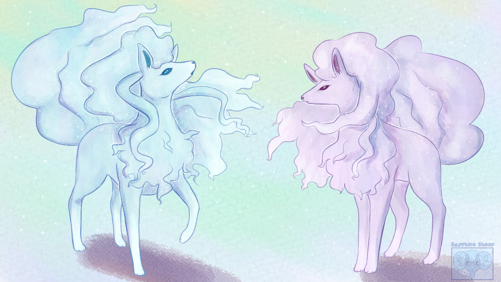 Alolan Ninetales Fanart Wallpapers