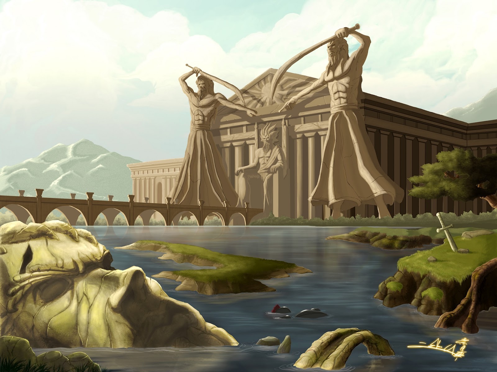 Ancient Greece Backdrop Wallpapers