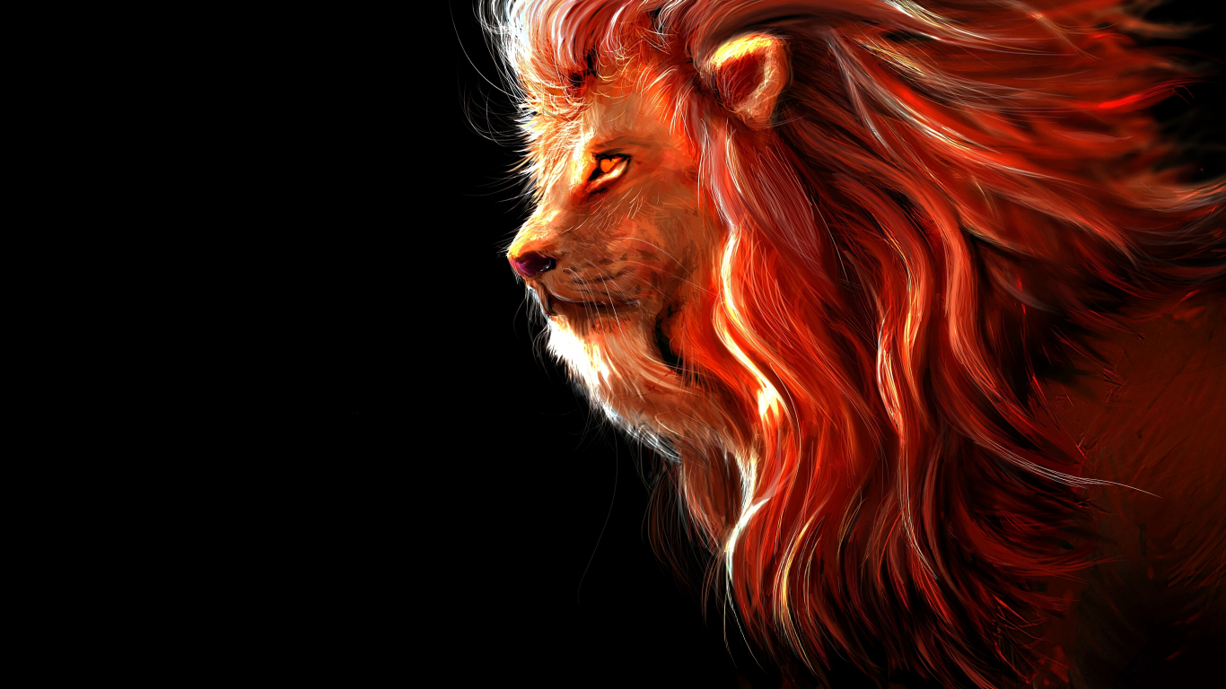 Angry Lion Art Wallpapers