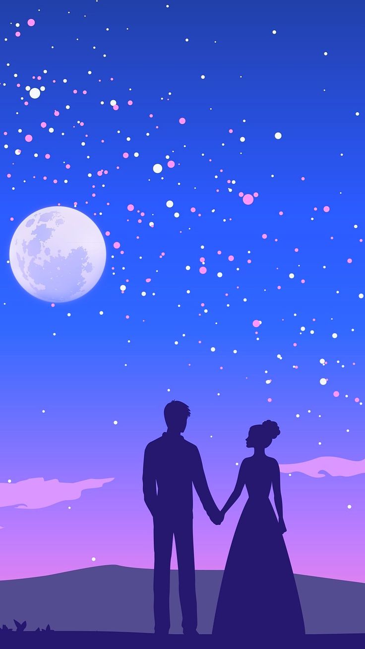 Animated Couple Holding Hands Wallpapers