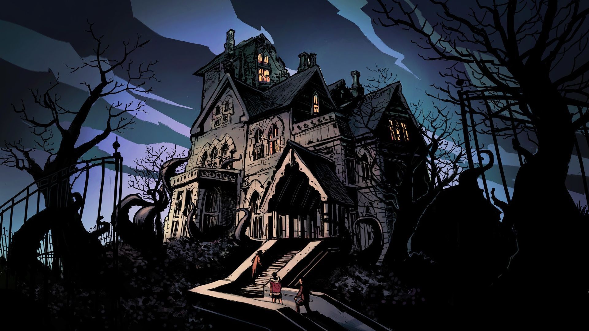 Animated Haunted House Wallpapers