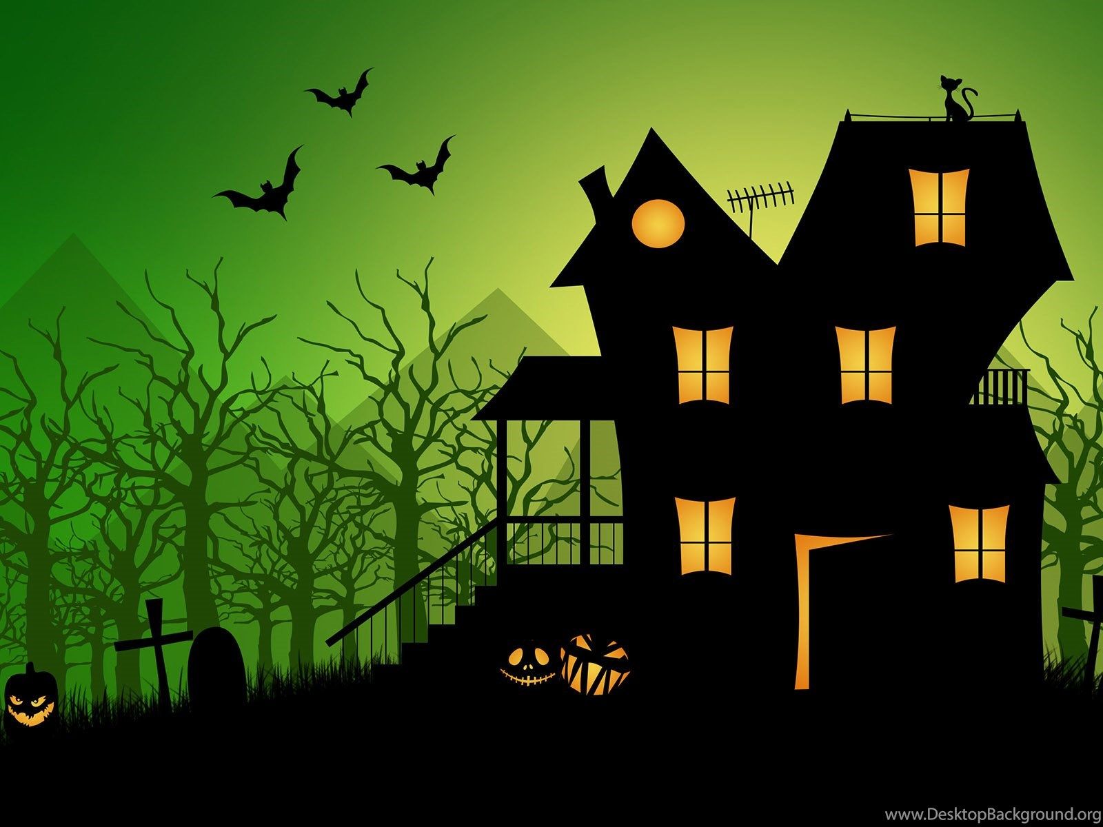 Animated Haunted House Wallpapers