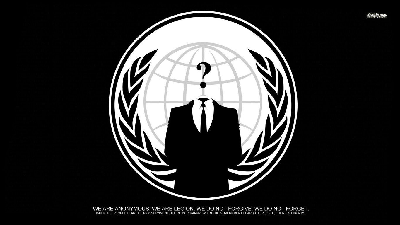 Anonymous 1366X768 Wallpapers