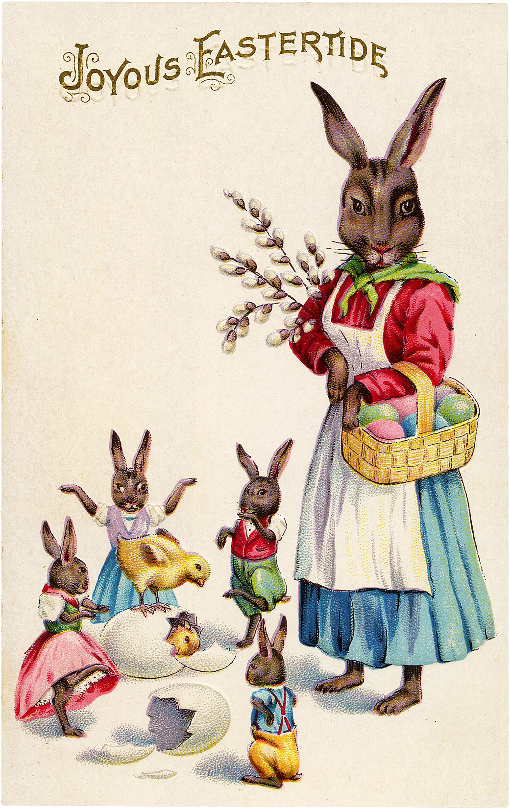 Antique Easter Bunny Wallpapers