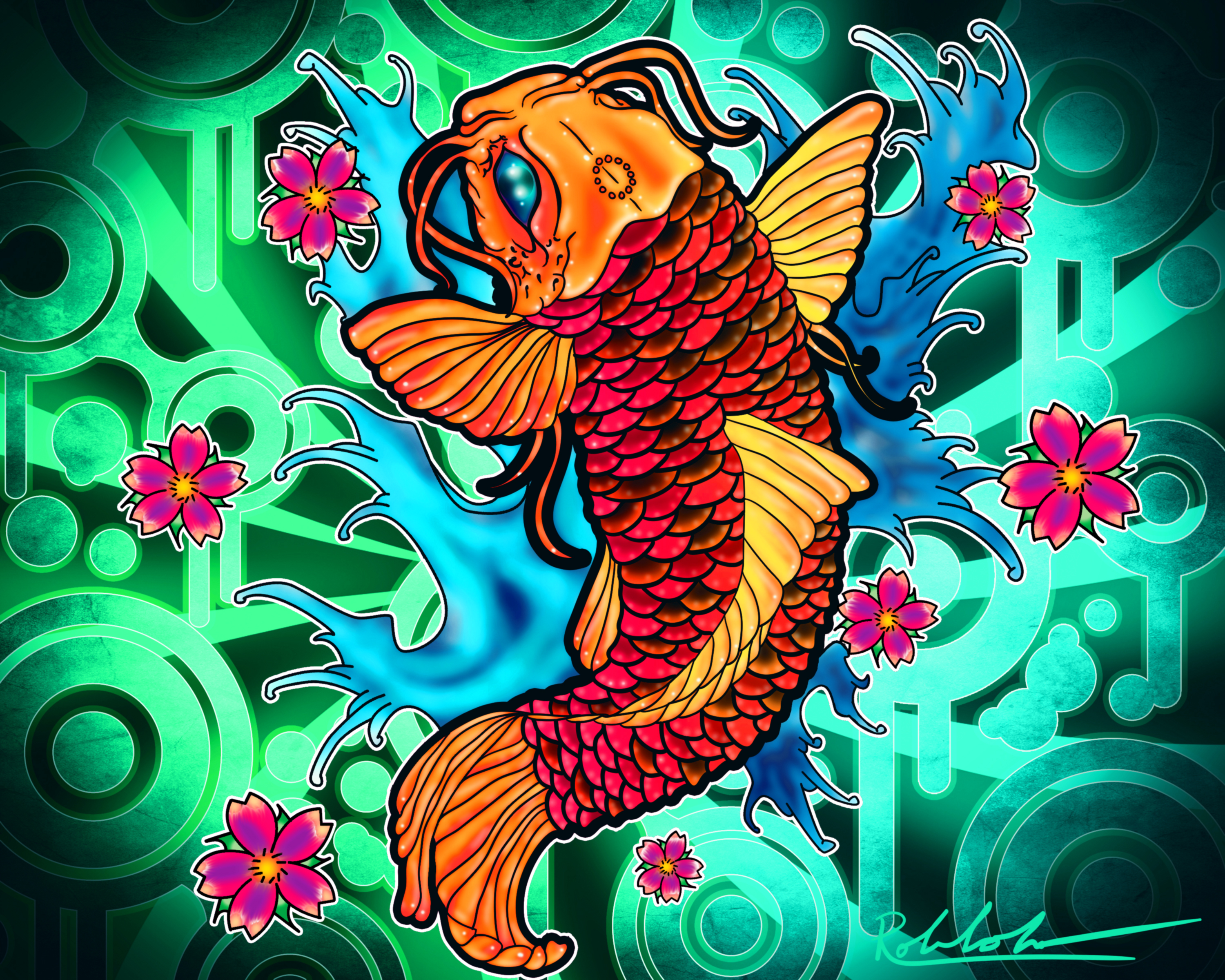 Art Koi Fish Wallpapers