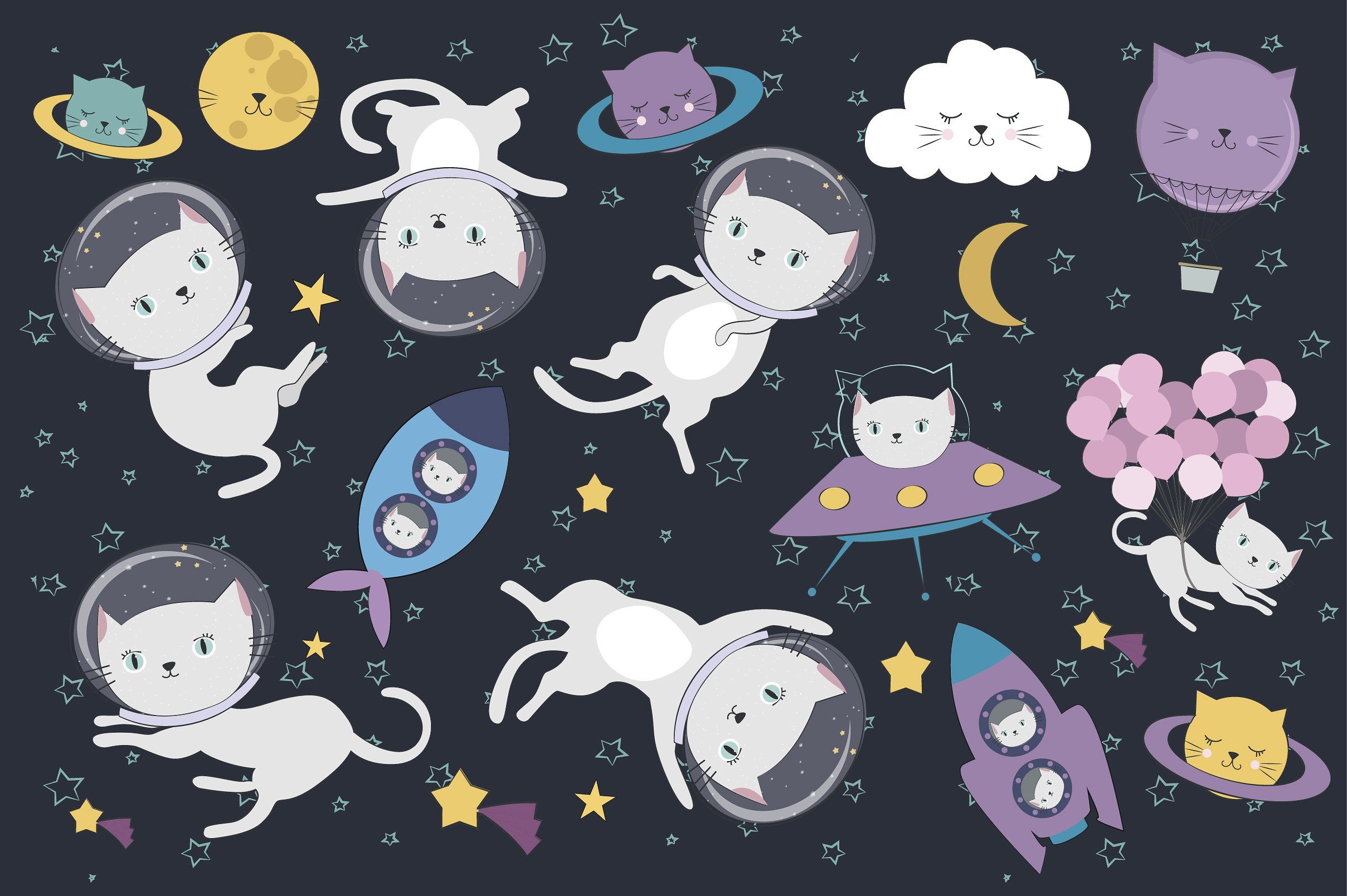 Astronaut Cat Wallpapers