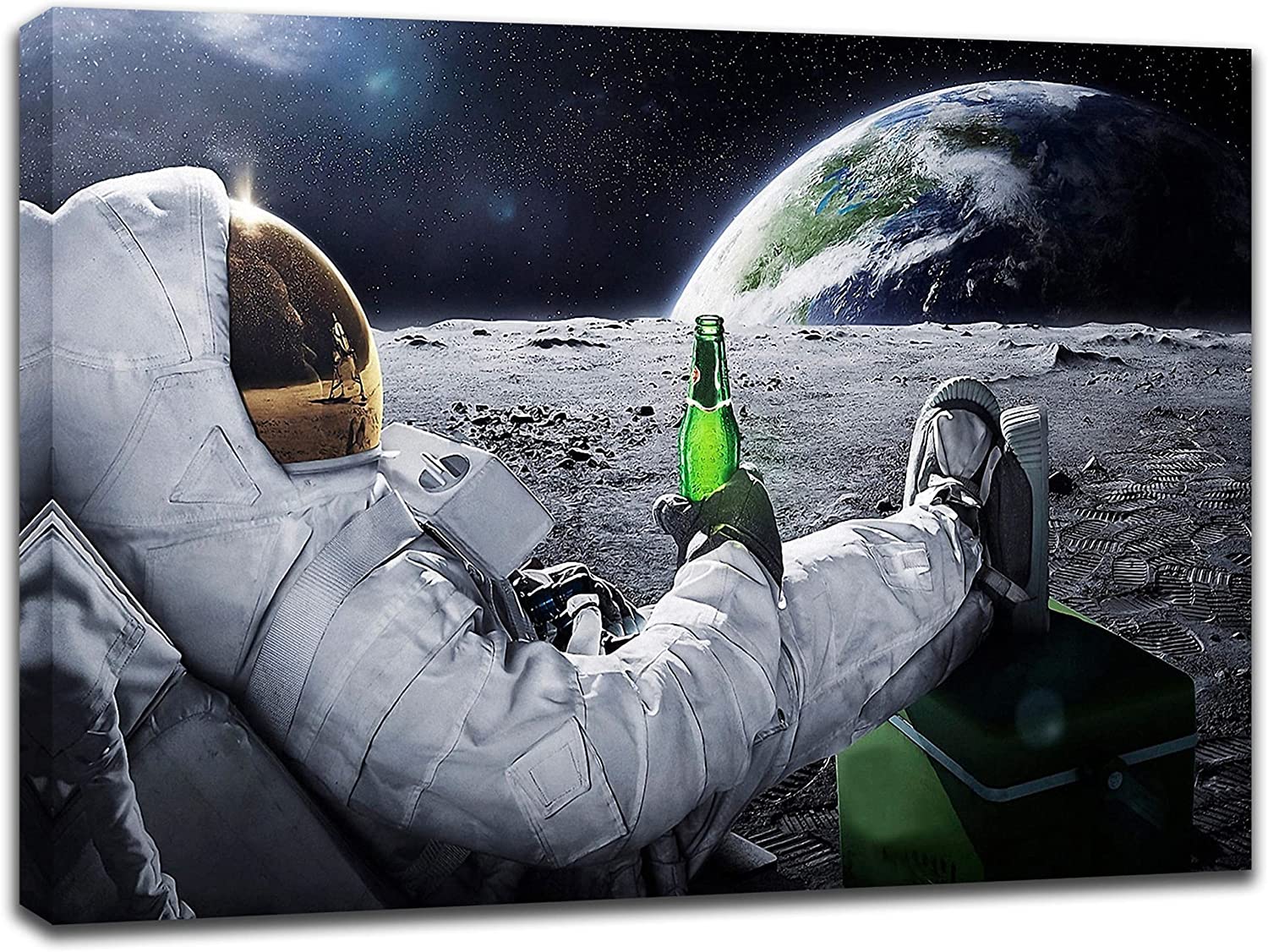 Astronaut Drinking Beer On Moon Wallpapers