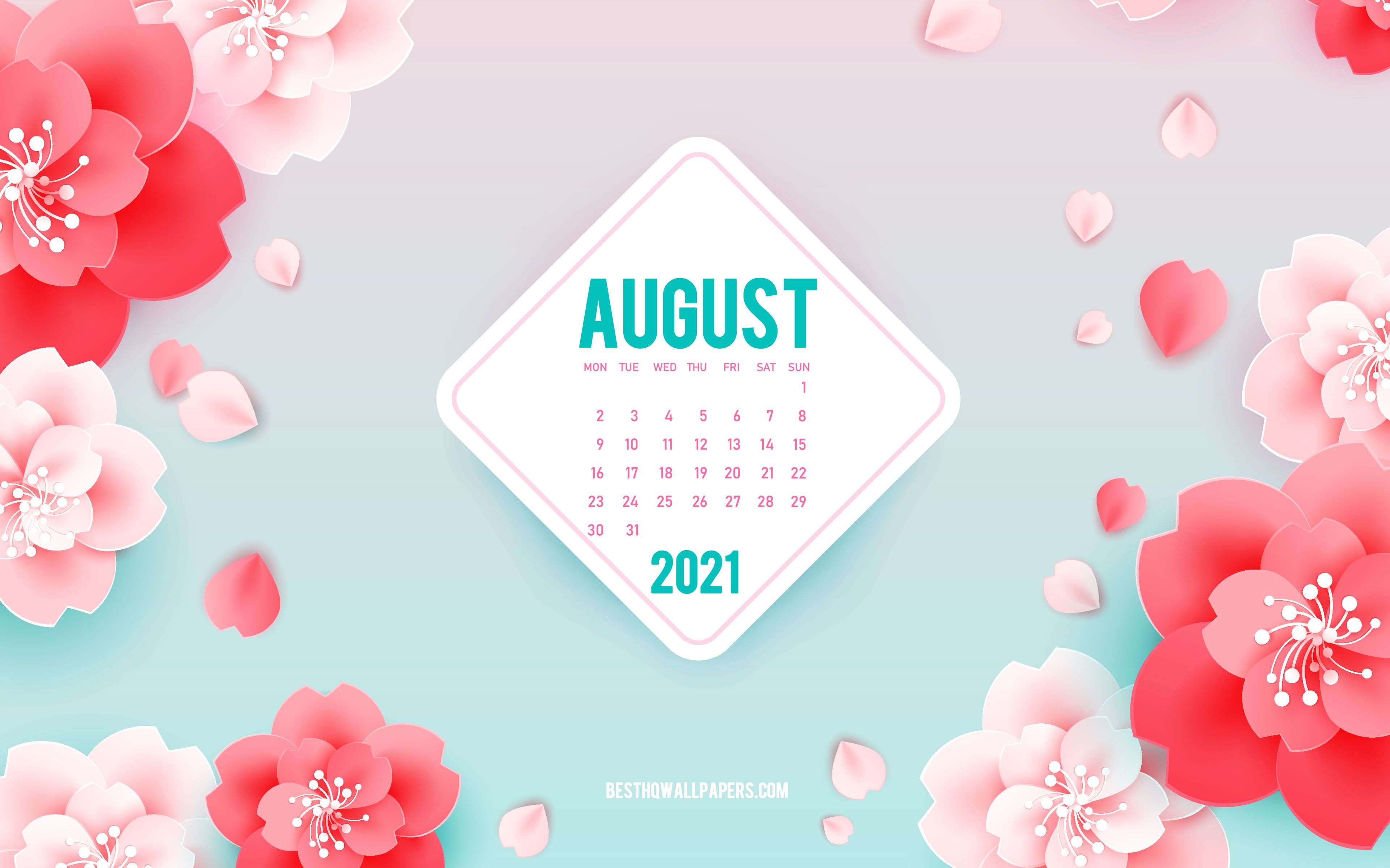 August 2021 Calendar Wallpapers