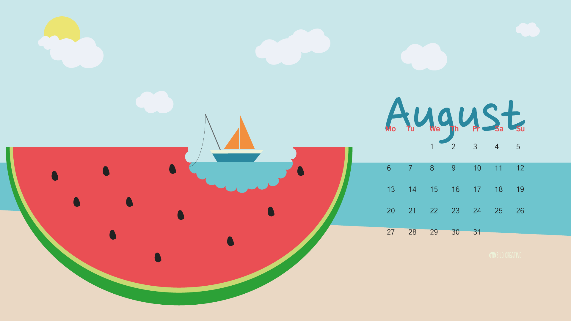 August 2021 Calendar Wallpapers