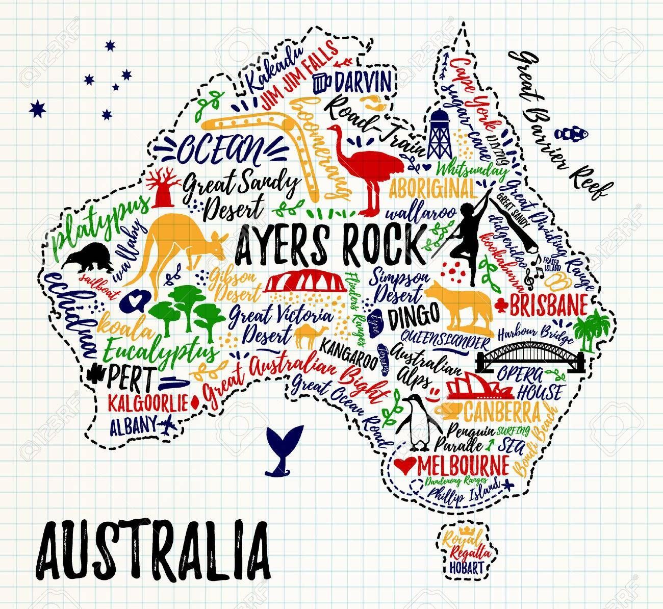 Australian Map Picture Wallpapers