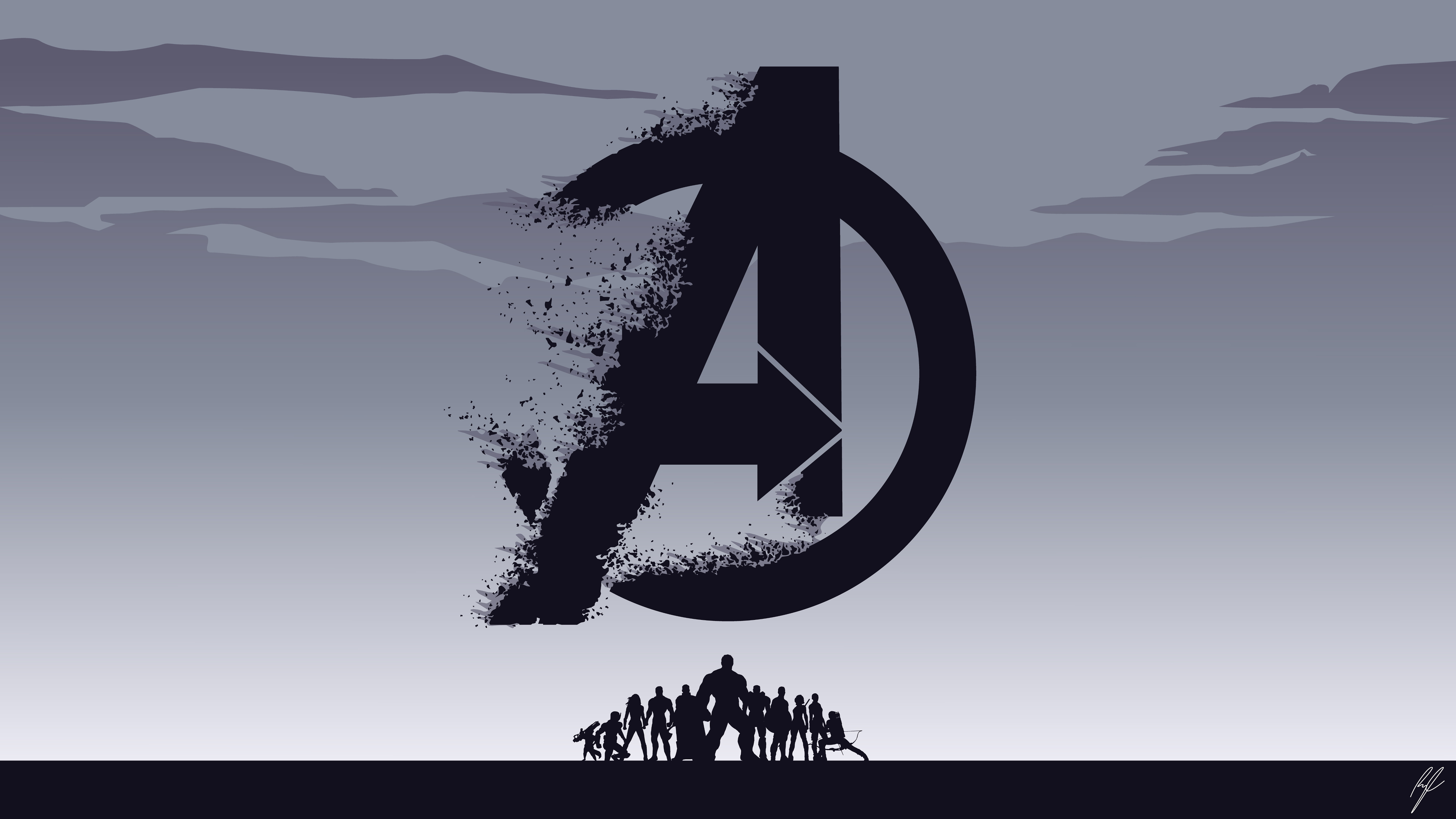 Avengers Endgame Logo Wallpapers